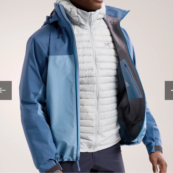 Arc'teryx Men's Beta AR Jacket in Stone Wash/Dark Stone Wash - Picture 5 of 10